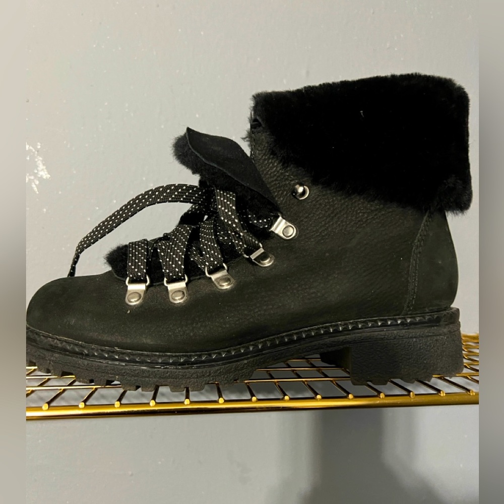 J Crew Black Suede Nordic Boot size 7